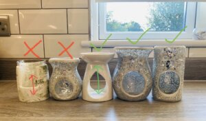 comparing the size of tea light burners